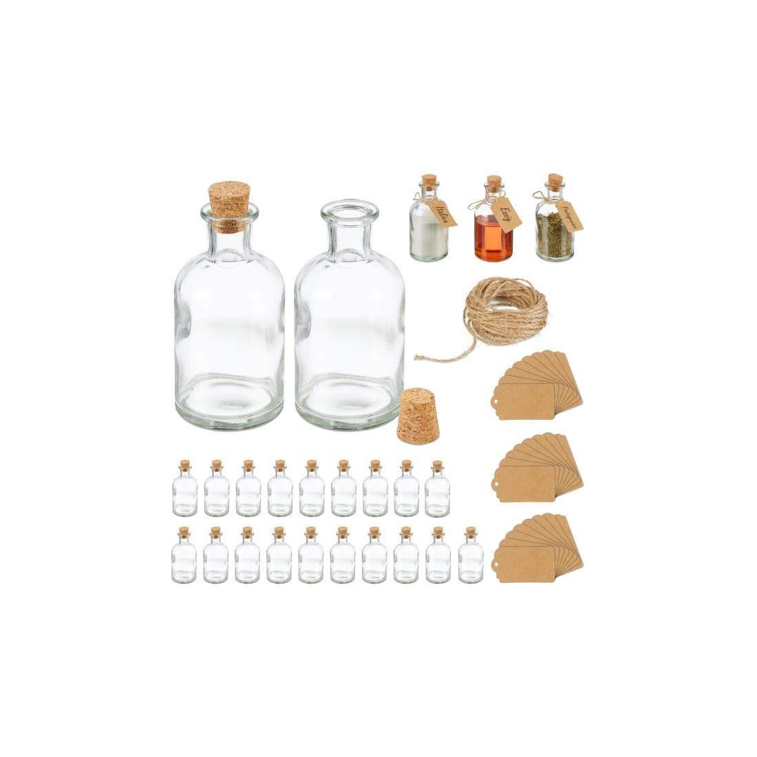 Dekorativa burkar med korklock | Leksaker & Spel - Leksaker - Rittillbehör & Pyssel - Pyssel | Pryloteket