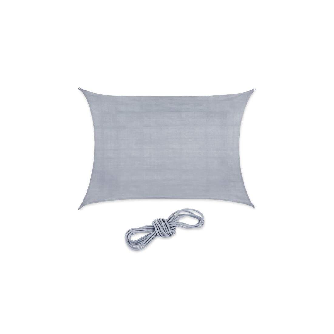 Solsegel polyeten rektangulär ljusgrå | Hem & Hobby - Hem & Hushåll - Balkong | Pryloteket