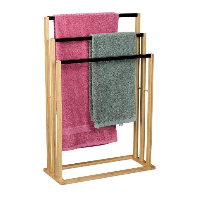 Bambus håndklædestang