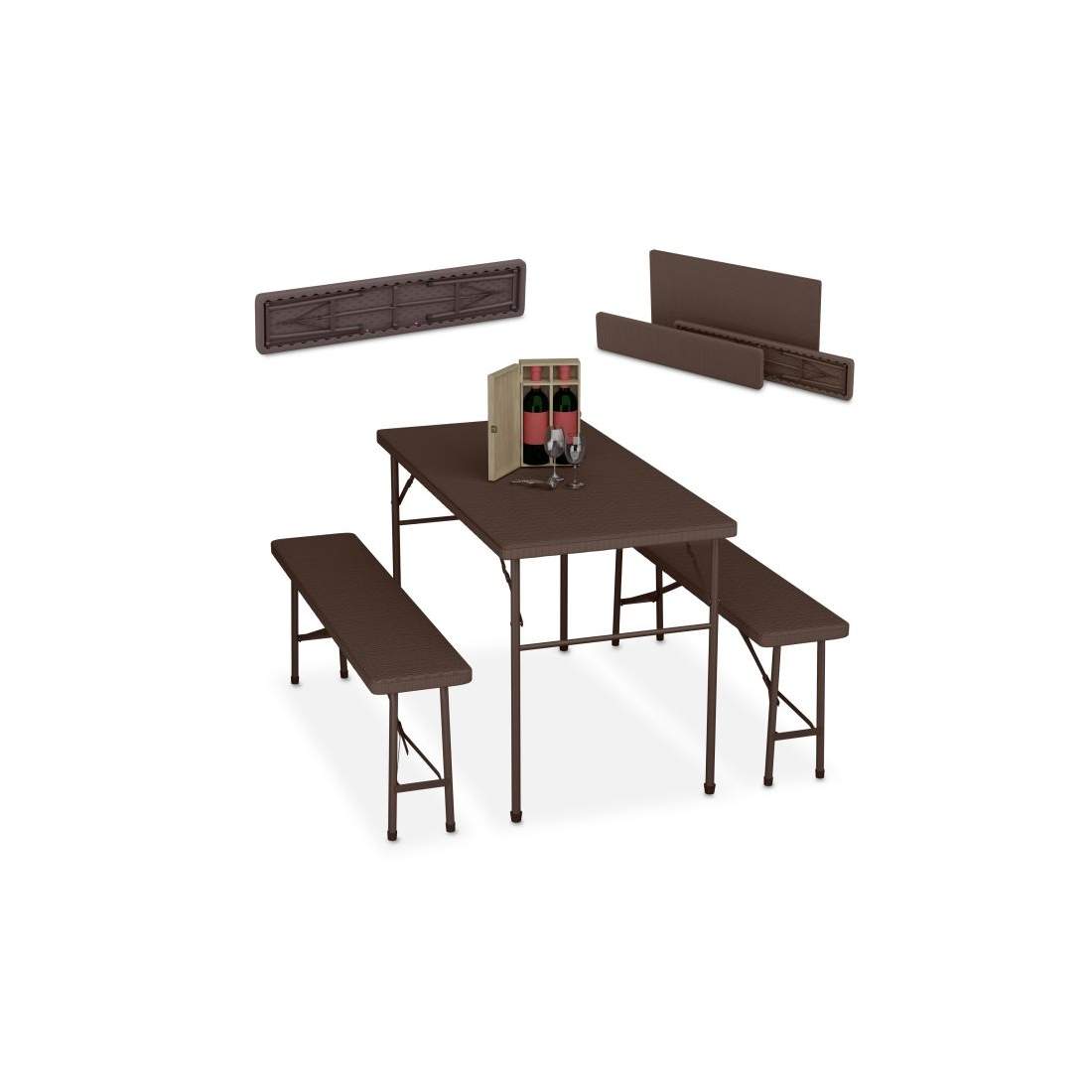 3-delad hopfällbar uppsättning öltält | Hem & Hobby | Pryloteket