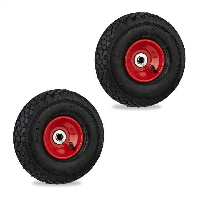 Taskelæsserhjul 2-pak med pneumatiske dæk