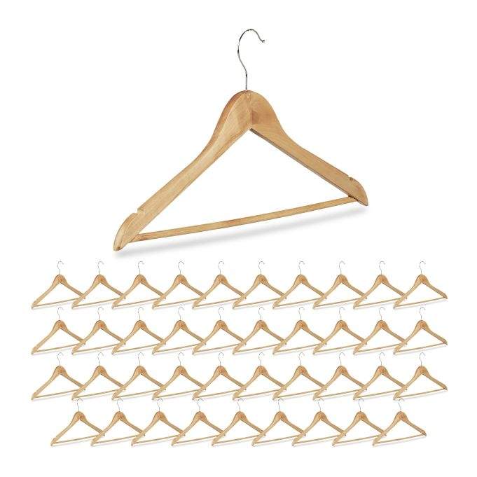 Trætøjsbøjler, 40-pak