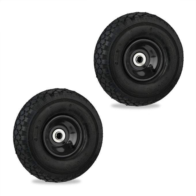 Taskelæsserhjul 2-pak med pneumatiske dæk