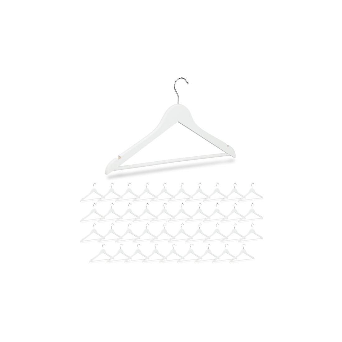 Klädhängare i trä, 40-pack | Mode & Accessoarer - Kläder - Klänningar | Pryloteket