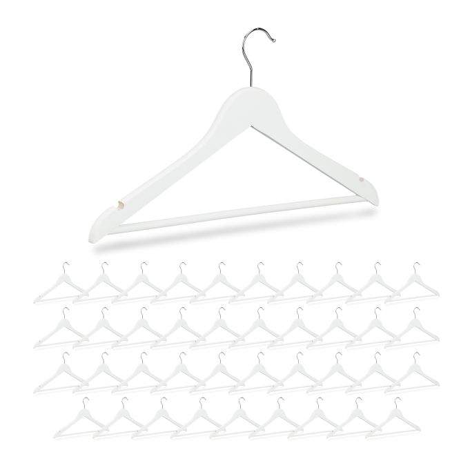 Trætøjsbøjler, 40-pak