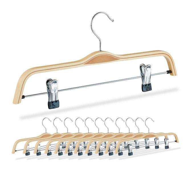 Vaateripustimet housuihin ja hameisiin 12 kpl