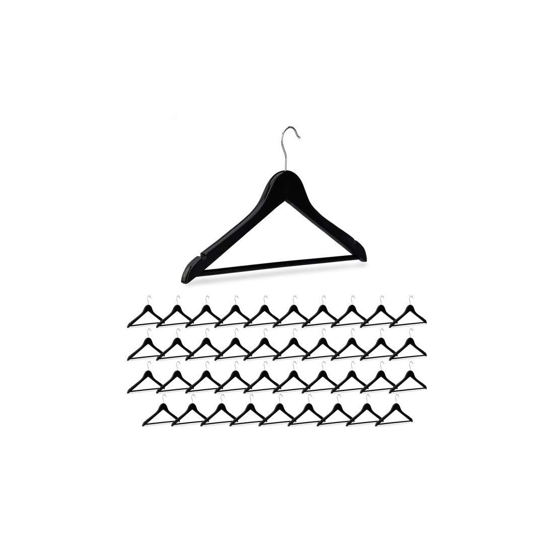 Klädhängare i trä, 40-pack | Mode & Accessoarer - Kläder - Klänningar | Pryloteket