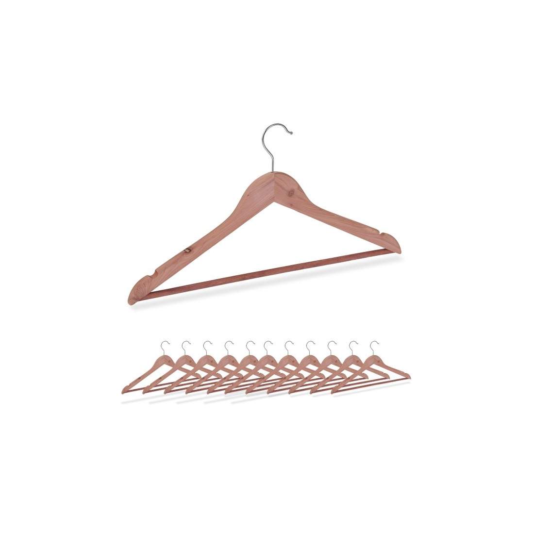 Klädhängare i cederträ 12-pack | Mode & Accessoarer - Kläder - Klänningar | Pryloteket