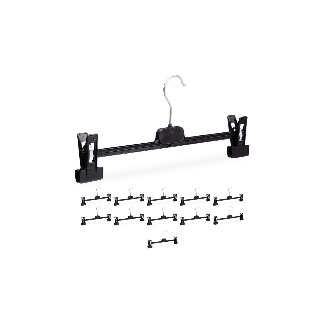 set med 12 byxhängare i plast | Mode & Accessoarer - Kläder | Pryloteket