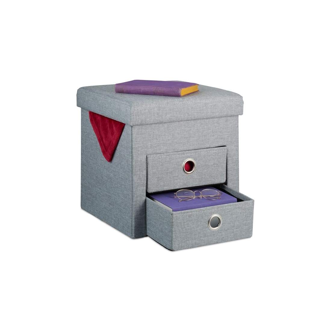 Pall med förvaring 2 lådor | Elektronik - Ljud & Bild - TV-Tillbehör - Fjärrkontroller | Pryloteket