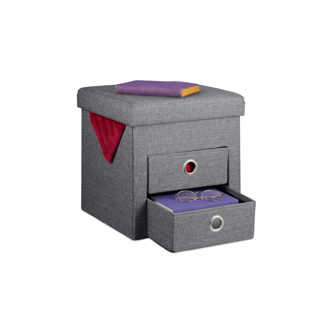 Pall med förvaring 2 lådor | Elektronik - Ljud & Bild - TV-Tillbehör - Fjärrkontroller | Pryloteket