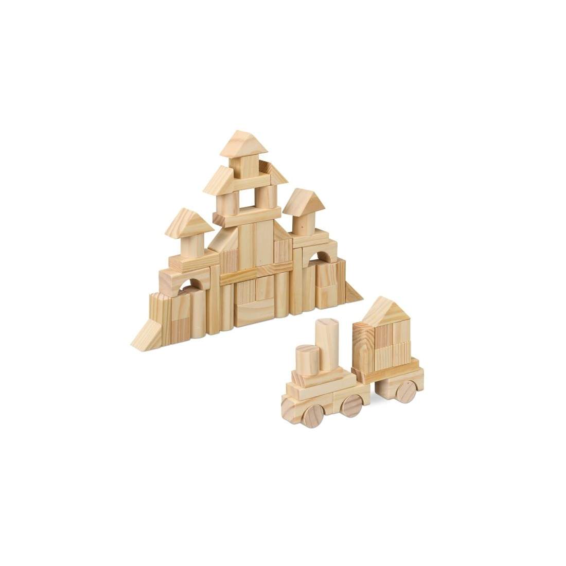 Byggklossar av trä 100 st | Hälsa & Skönhet - Personvård - Vård & Rehabilitering - Hållning | Pryloteket