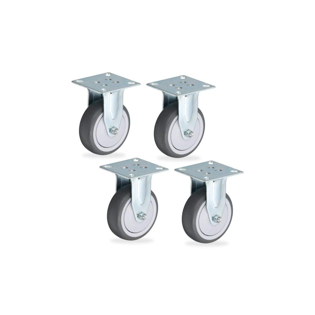 Fasta hjul, 4-pack | Elektronik - Kablar & Adaptrar - Adaptrar & Signalomvandlare - Ljud | Pryloteket