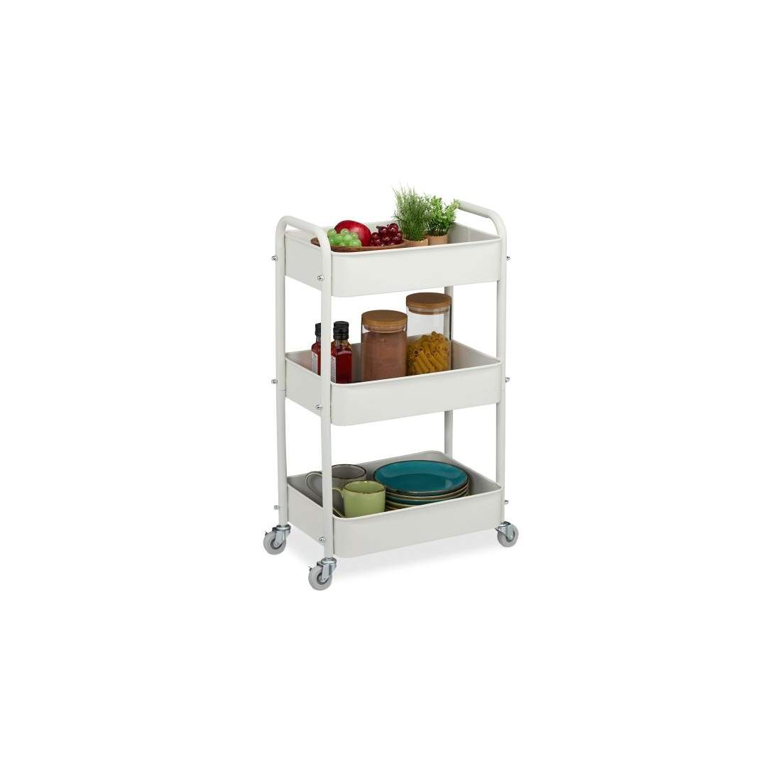 Vagn med 3 hyllor | Hem & Hobby - Hem & Hushåll - Kök - Servering | Pryloteket