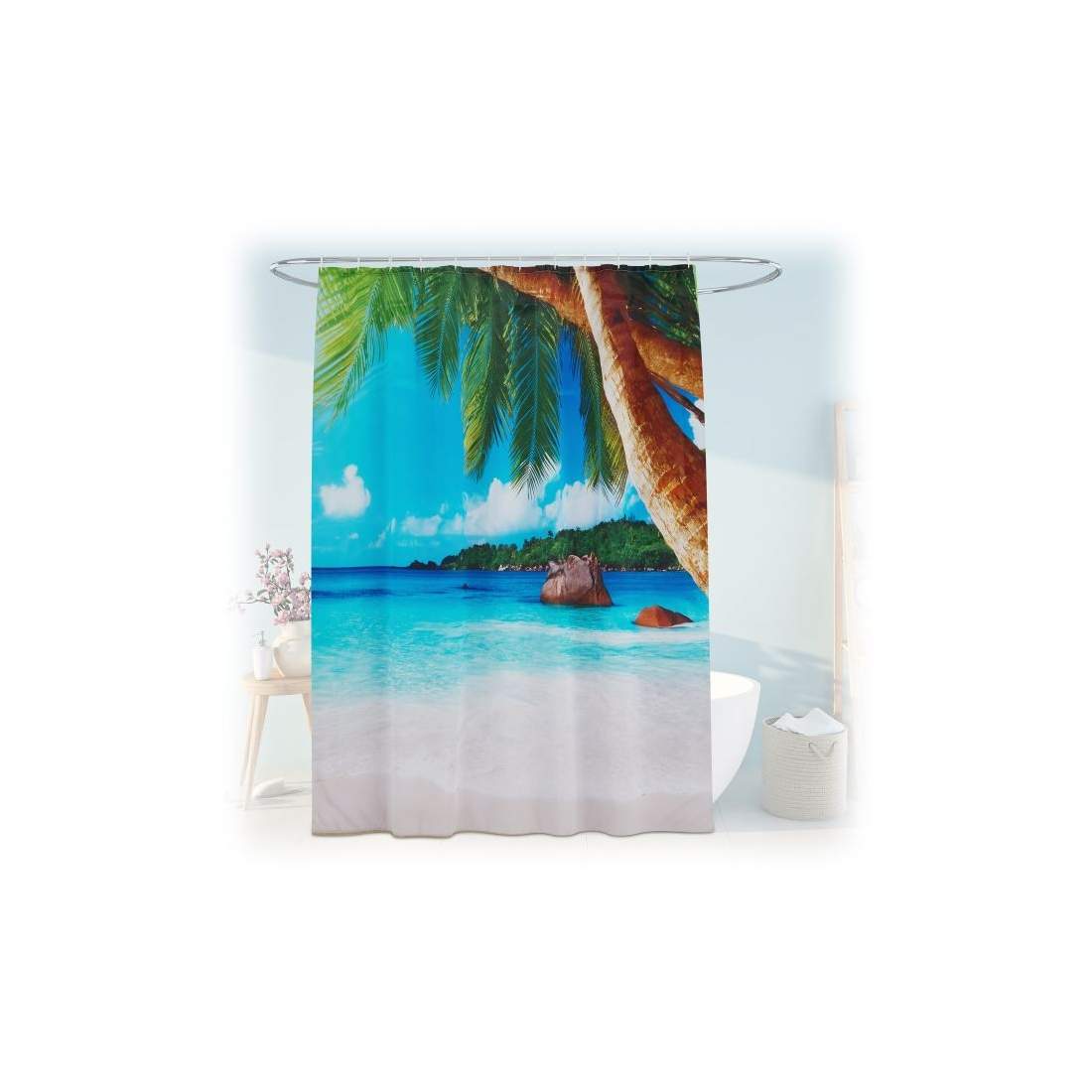 Duschdraperi 180x200 cm med motiv | Hem & Hobby - Hem & Hushåll - Badrum - Duschdraperi | Pryloteket