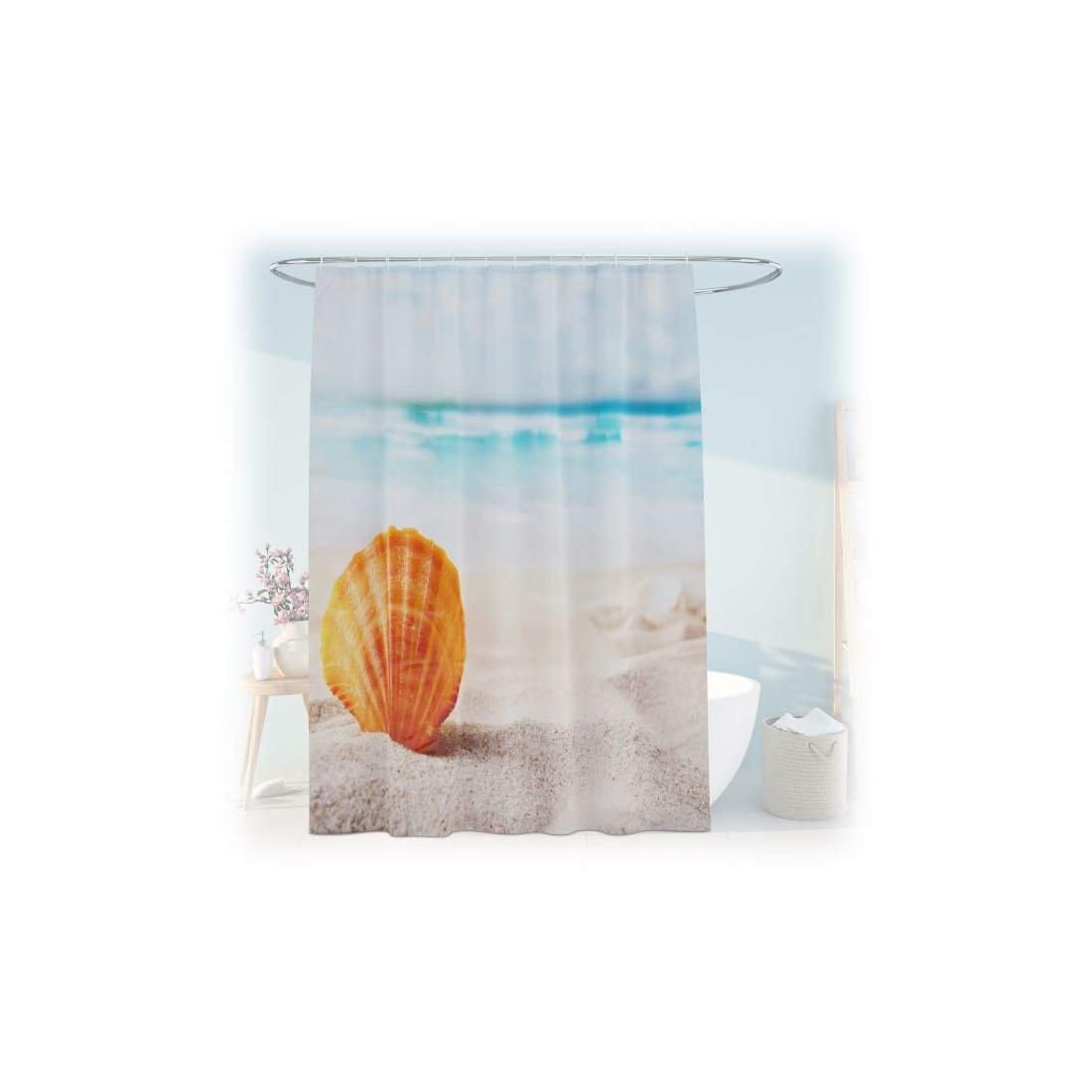 Duschdraperi 180x200 cm med motiv | Hem & Hobby - Hem & Hushåll - Badrum - Duschdraperi | Pryloteket