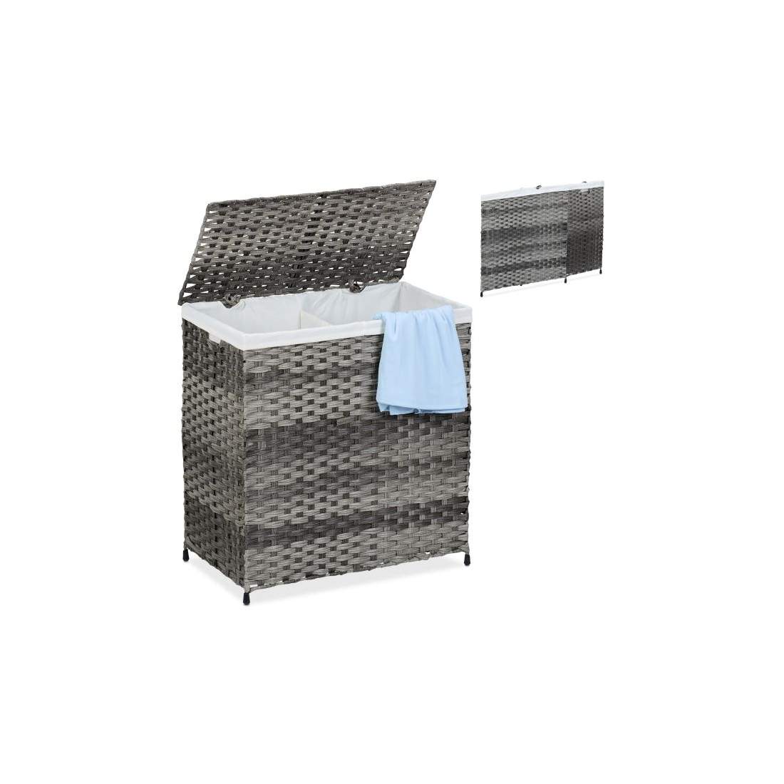 Tvättkorg i rottingslook 110 L | Hem & Hobby - Hem & Hushåll - Tvätt - Tvättkorgar | Pryloteket