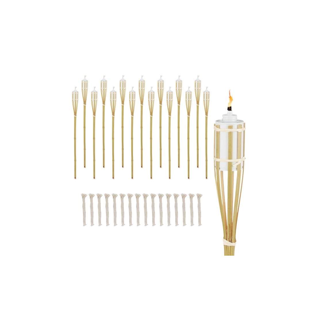 Trädgårdsfackla bambu 16-pack | Sport & Fritid - Friluftsliv & Camping - Belysning | Pryloteket