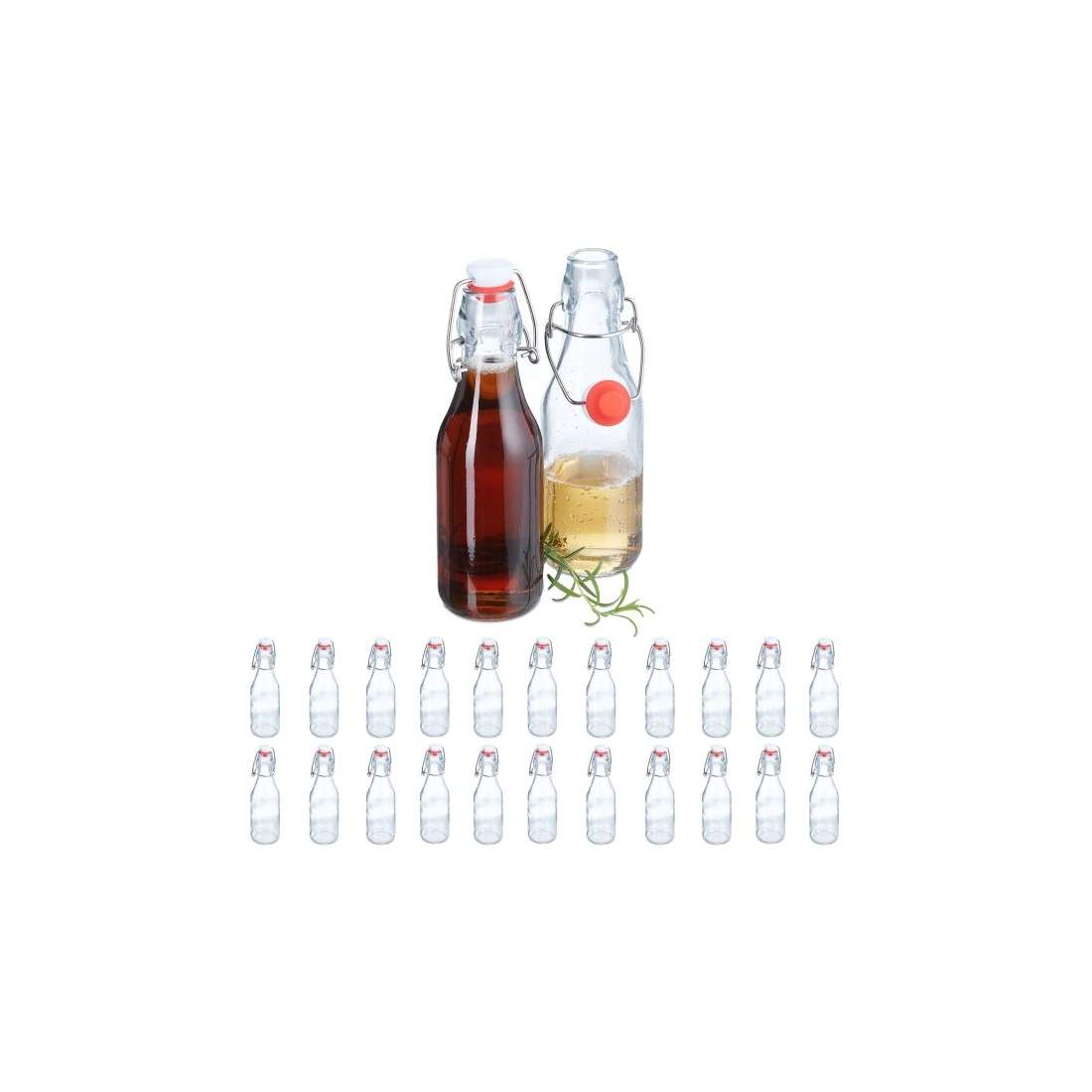 Glasflaskor med crimplock 24-pack | Mode & Accessoarer - Kläder - Skor | Pryloteket