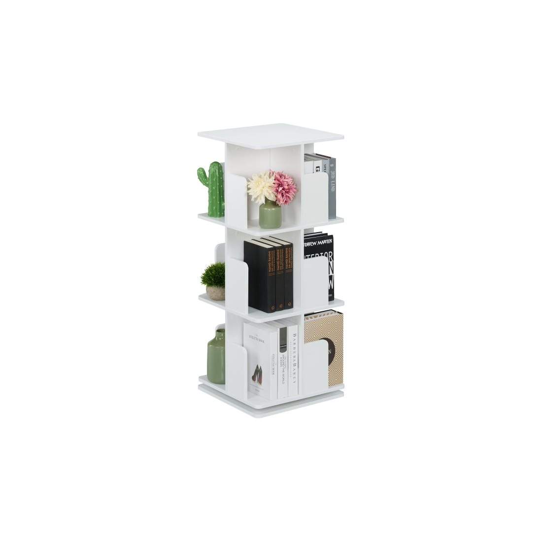 Vit roterande bokhylla | Hem & Hobby - Hem & Hushåll - Sovrum | Pryloteket