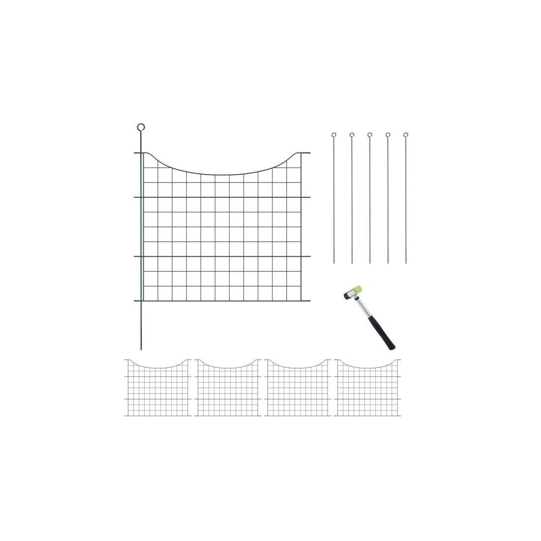 Teichzaun med 5 delar och nedre bågar | Hem & Hobby - Husdjur | Pryloteket