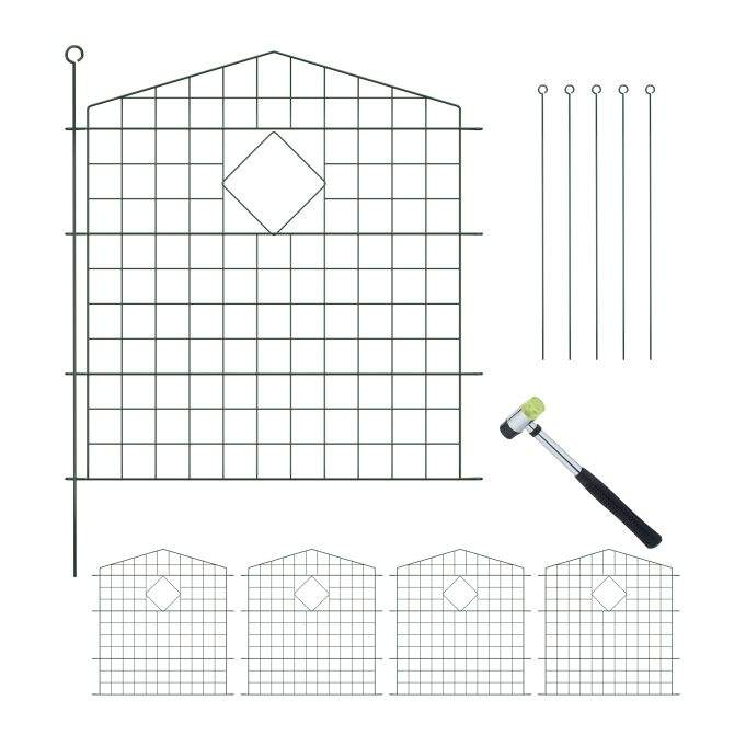 Havehegn med buer, 5 dele