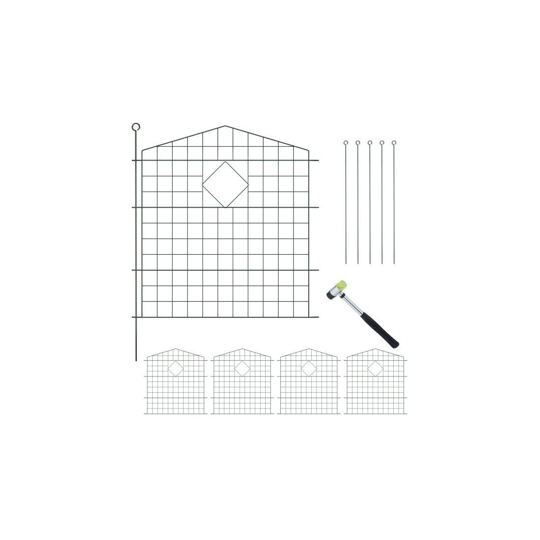 Trädgårdsstaket med valv, 5 delar | Hem & Hobby - Husdjur | Pryloteket