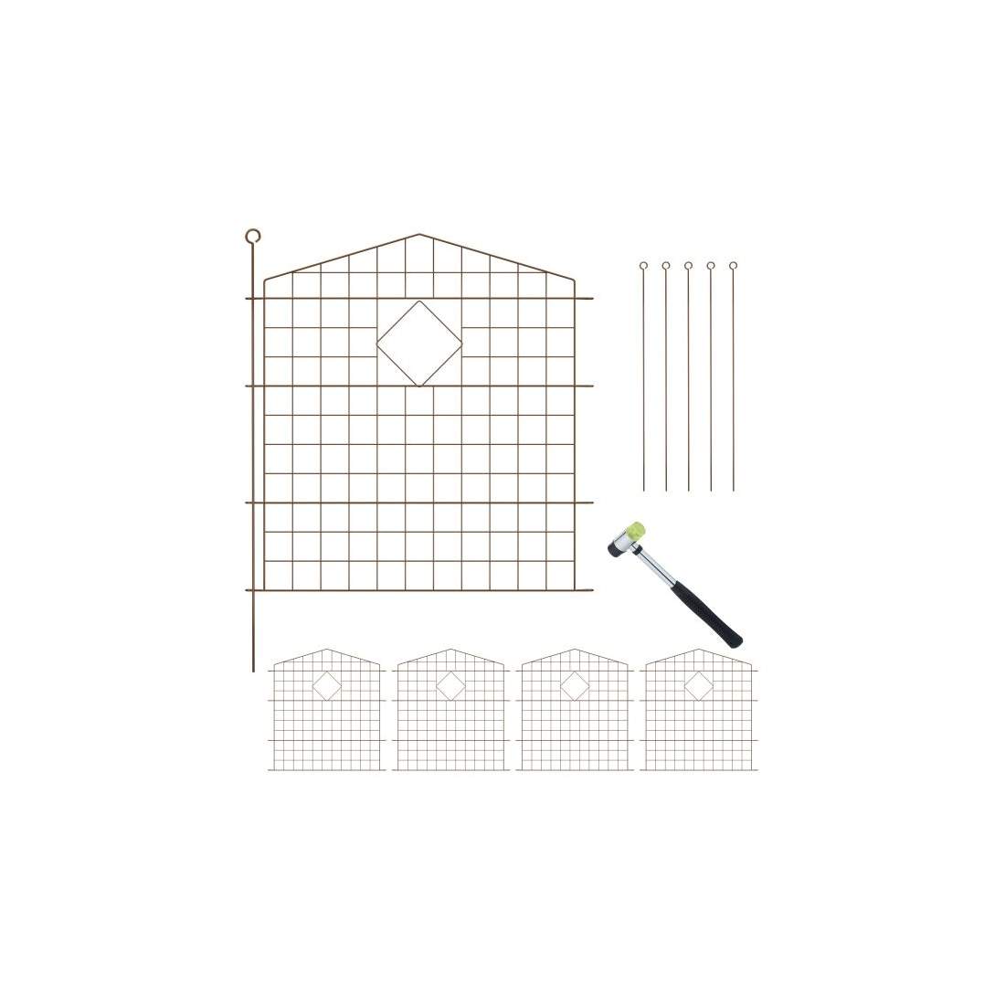 Trädgårdsstaket med valv, 5 delar | Hem & Hobby - Husdjur | Pryloteket