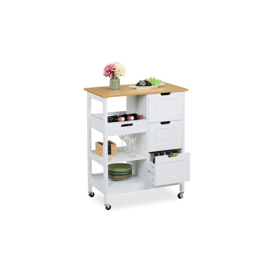 Köksvagn med arbetsyta | Hem & Hobby - Hem & Hushåll - Kök - Köksredskap | Pryloteket