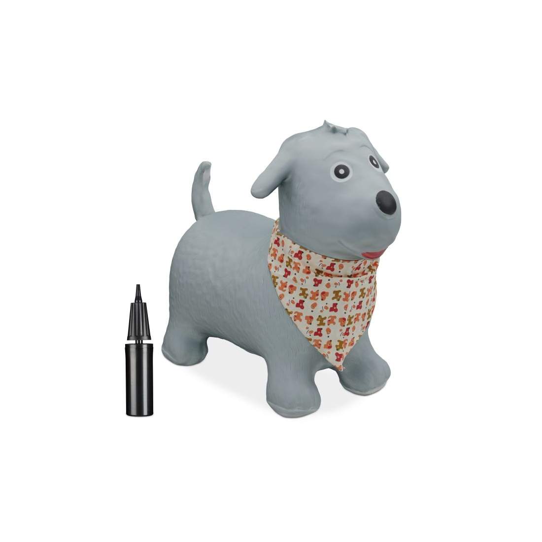 Hoppande hund med halsduk | Hälsa & Skönhet - Personvård - Vård & Rehabilitering - Hållning | Pryloteket