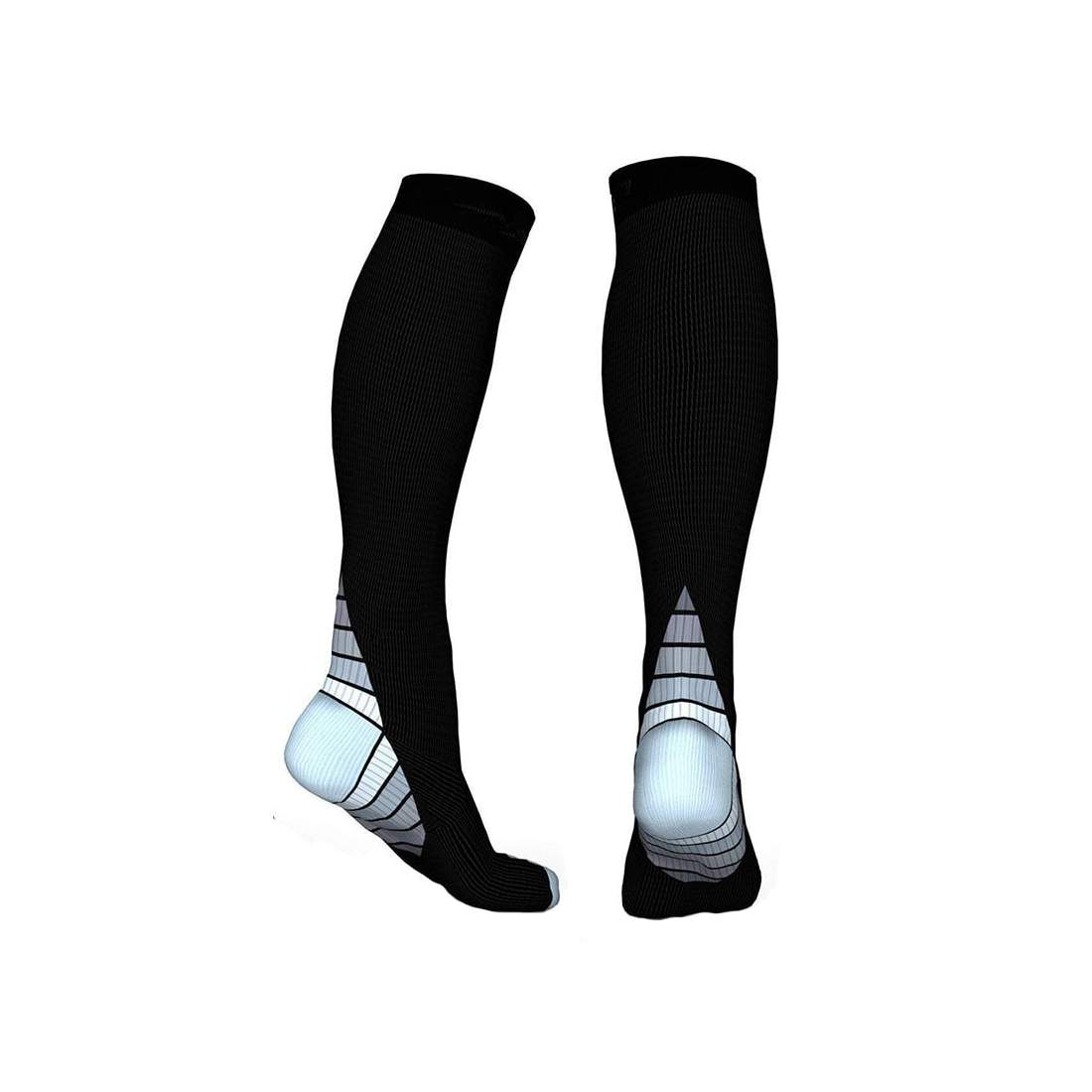 Knähöga Kompressionsstrumpor för Löpning & Sport - Grå | Hälsa & Skönhet - Personvård - Vård & Rehabilitering - Stöd & Kompression - Kompressions- & Stödstrumpor | Pryloteket