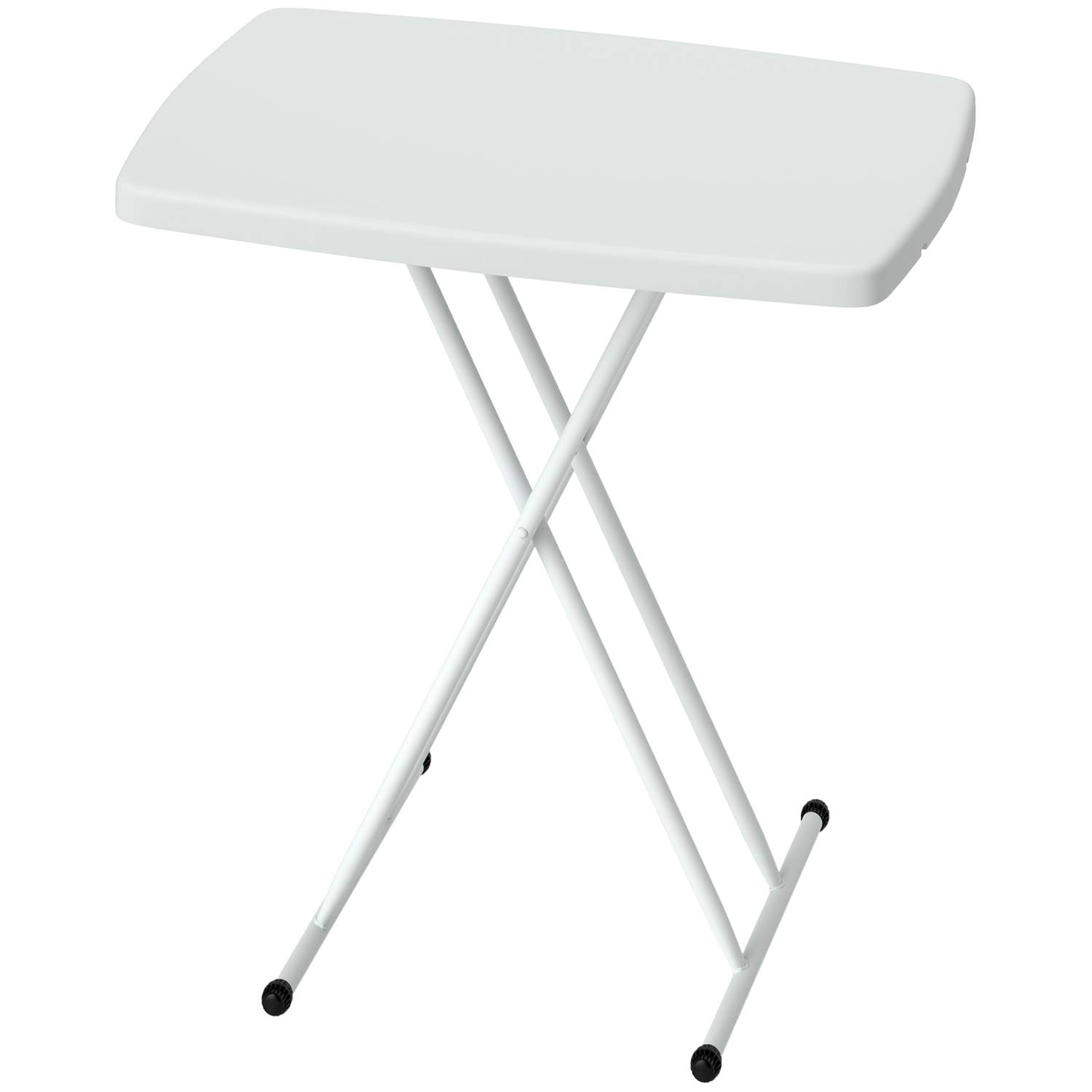 Sidebord havehøjdejusterbart havebord, foldbart altanbord af plast, rektangulært sofabord 50kg bæreevne, 76x50x74H cm sofabord t