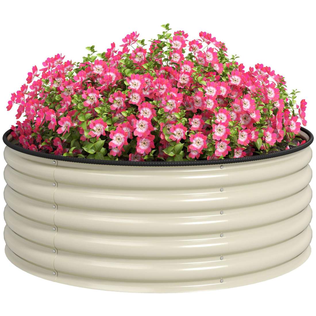 Upphöjd bädd av stål, växtbädd, kall ram, trädgårdsbädd, stapelbar, blomlåda, plug-in växtlåda, 120 x 120 x 43 cm, grönsaksbädd | Hem & Hobby - Hem & Hushåll - Trädgårdsartiklar - Blomlåda | Pryloteket