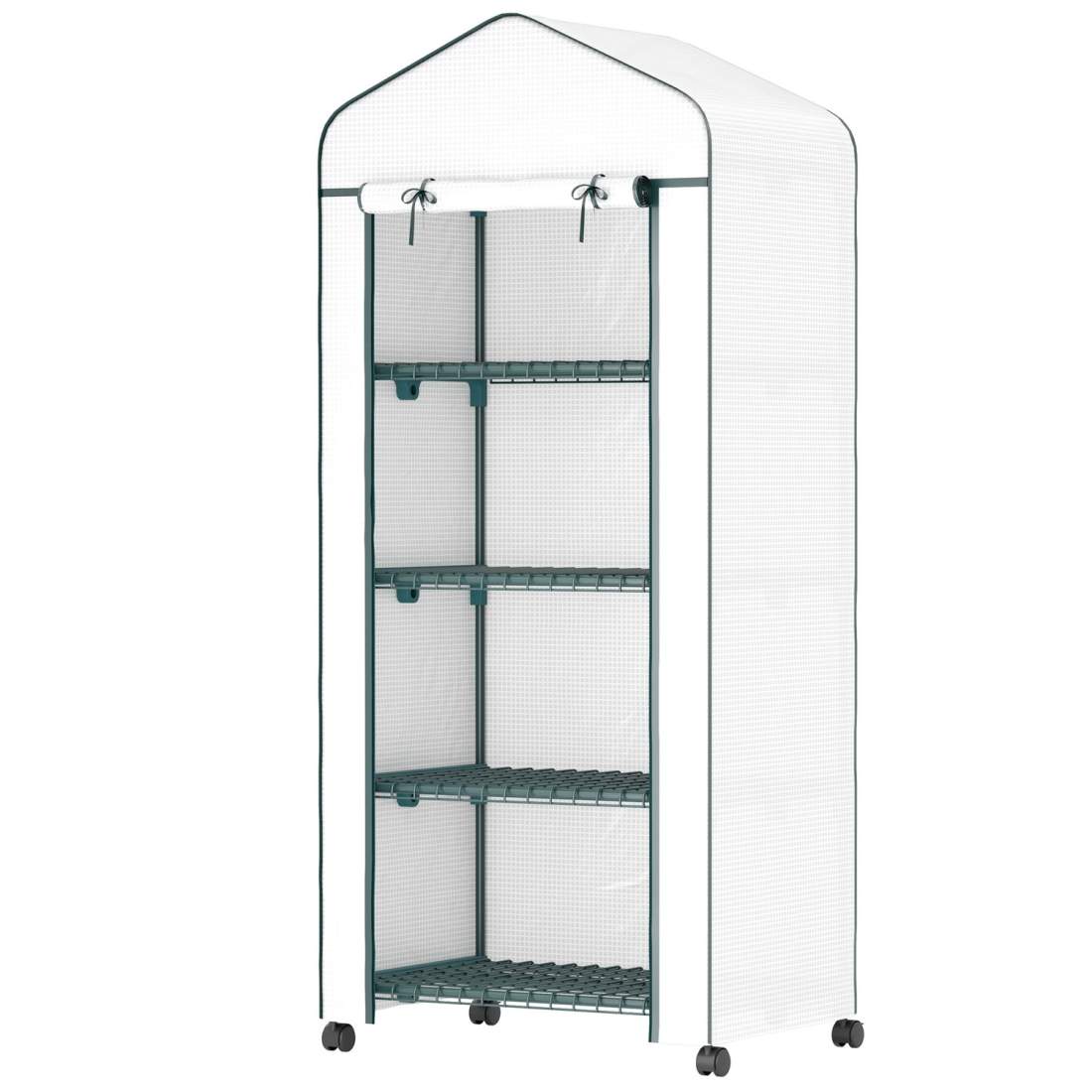 Växthus med rulle, hyllor, vintertätt folieväxthus av stål, växthus för balkong, trädgård, tomathus 69 x 50 x 165 cm, tomatväxth | Hem & Hobby - Hem & Hushåll - Trädgårdsartiklar - Växthus | Pryloteket