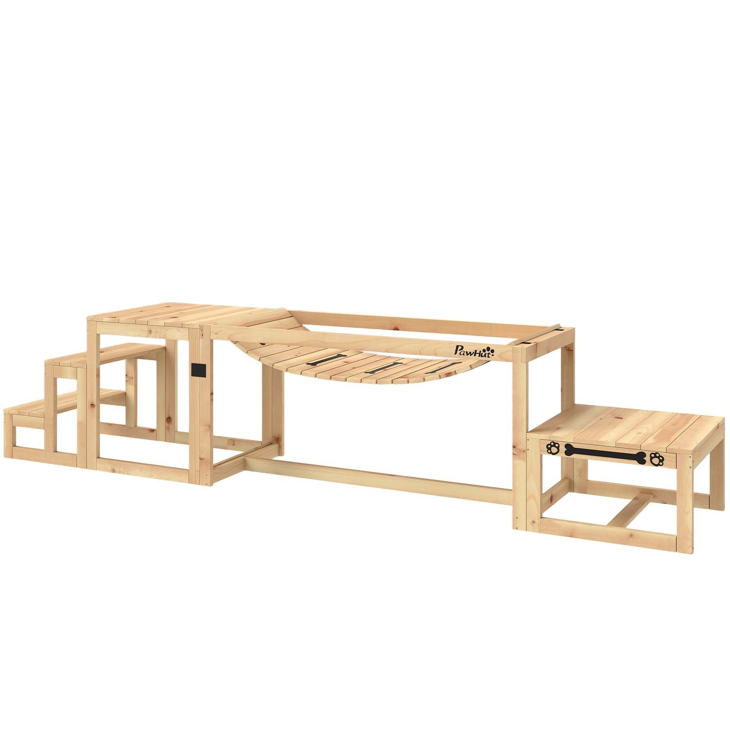 Hund Agility Set, Set med 4 Hundträning med bro, trappor, plattform, Agility utrustning gjord av granträ för stora hundar upp ti | Elektronik - Tillbehör Mobil & Surfplatta - Mobiltillbehör - Mobilkablar - Tillbehör | Pryloteket