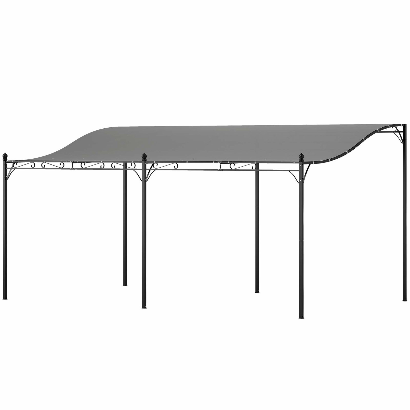 Påbygningspavillon pergola med tag, vandafvisende pavillon overdækning, fritstående havepavillon, terrassepavillon overdækning,