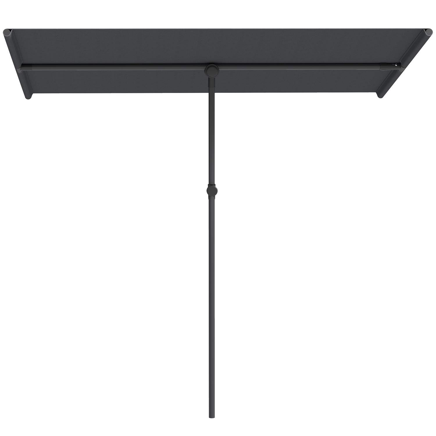 Parasol 180 grader drejelig højdejusterbar haveparaply med aluminiumstang markedsparaply Solafskærmning Paraply Cantilever Paras