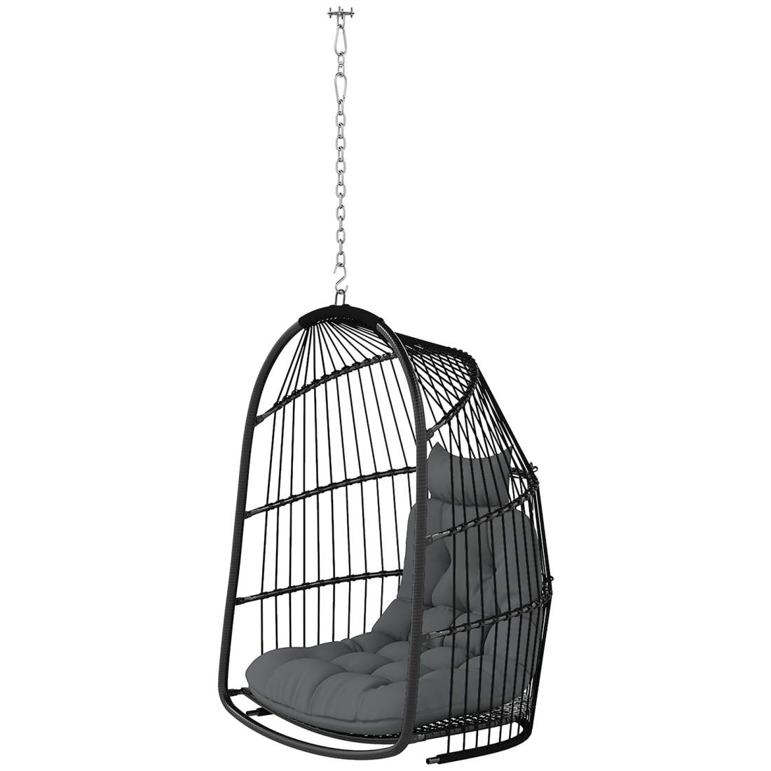 Hängstol hängkorg med dyna polyrattan gunga utomhus inomhus hopfällbar hängstol lastkapacitet upp till 150kg hängande gungkorg h | Elektronik - Kablar & Adaptrar - Adaptrar & Signalomvandlare - USB | Pryloteket