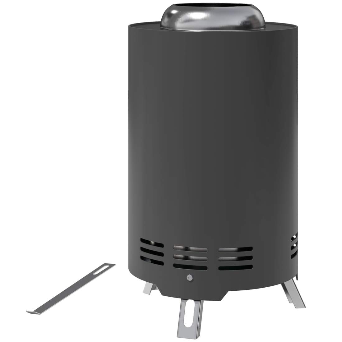 Eldskål Ø16x25cm gjord av rostfritt stål eldstad med poker rökfria eldskålar eldkorg för trädgård, balkong terrass, utomhus BBQ | Leksaker & Spel - Sällskapsspel - Kortspel - Poker | Pryloteket