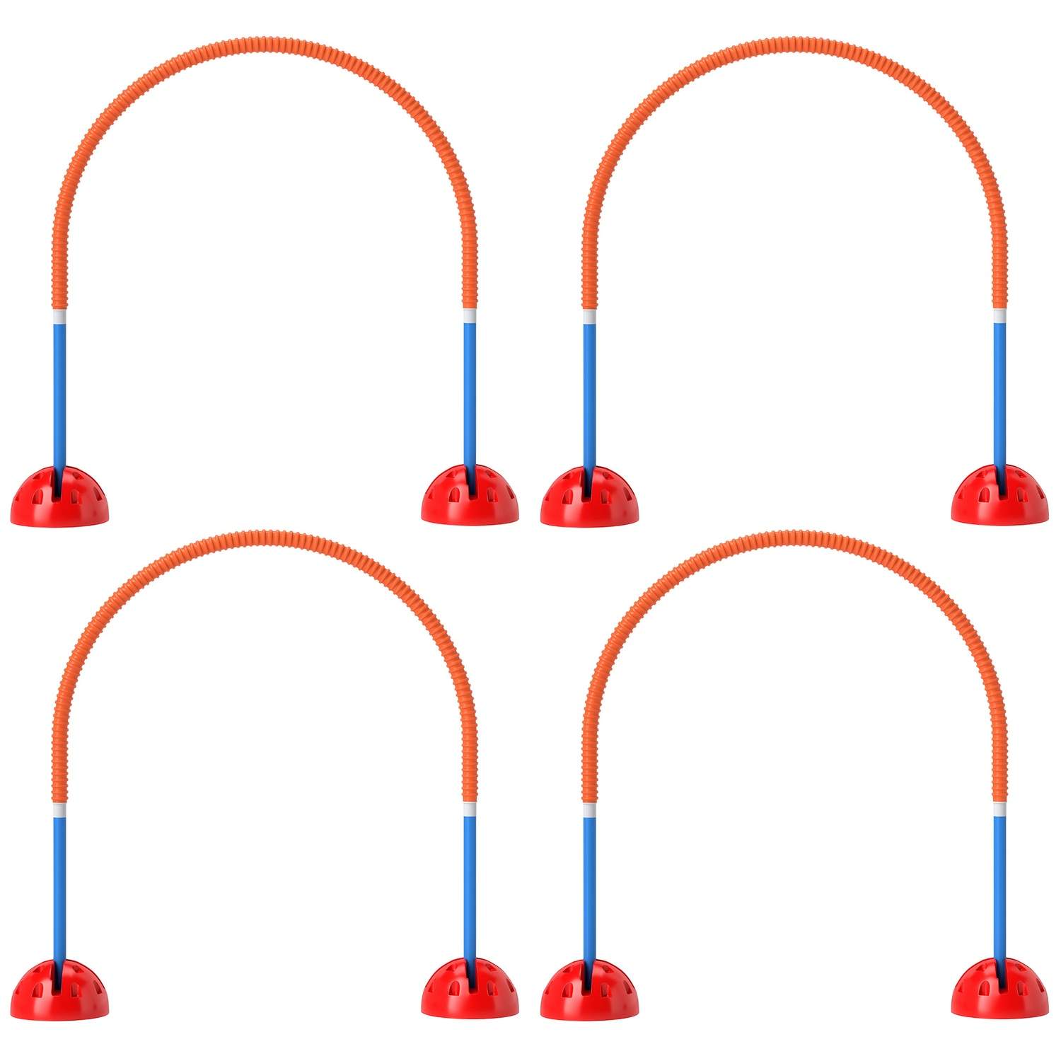 Agility Set Dogs 5-osaiset täytettävät agilityvarusteet koirien harjoitteluun aitasarja säädettävillä agilityovilla kantolaukku