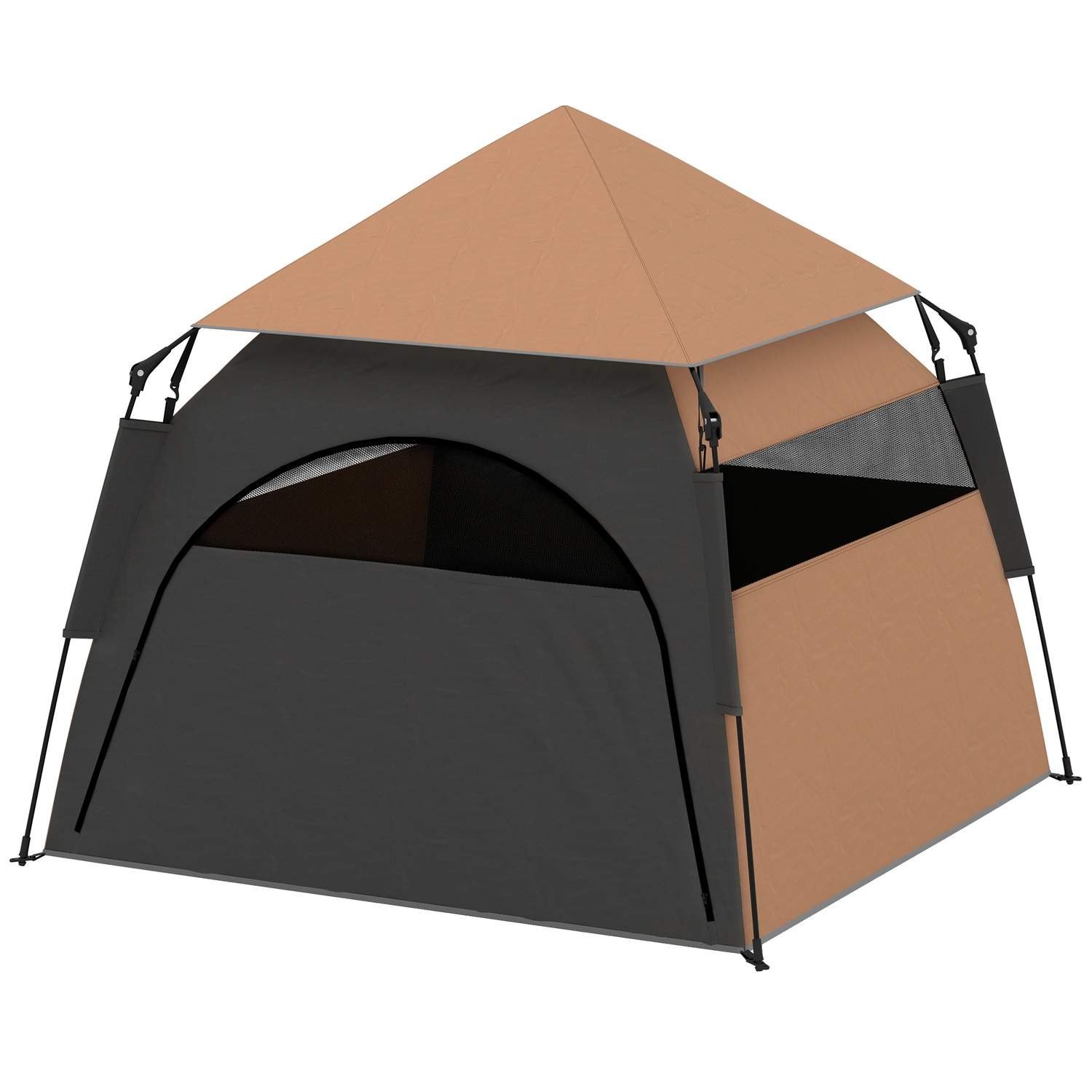 Husdjurstält, Hundtält, Utekatthus, Hundhus med nätfönster, Hundtält med bärväska, Soltak för bakgård, Vardagsrum, Mörkbrun | Elektronik - Tillbehör Mobil & Surfplatta - Mobiltillbehör - Mobilkablar - Tillbehör | Pryloteket