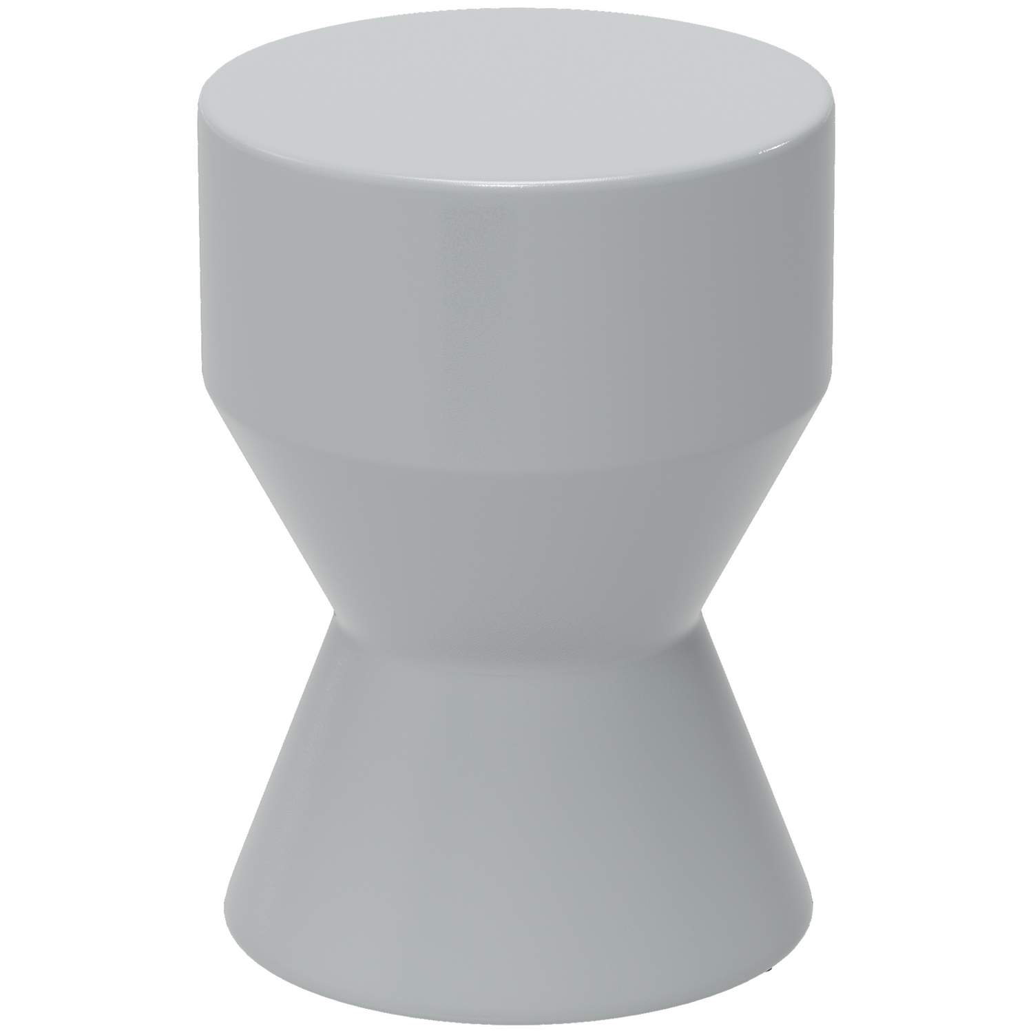 Taburet i keramik, 120 kg bæreevne, diameter 33 x 45,5 cm, vejrbestandig havetaburet i timeglasform, blomsterskammel, fodskammel