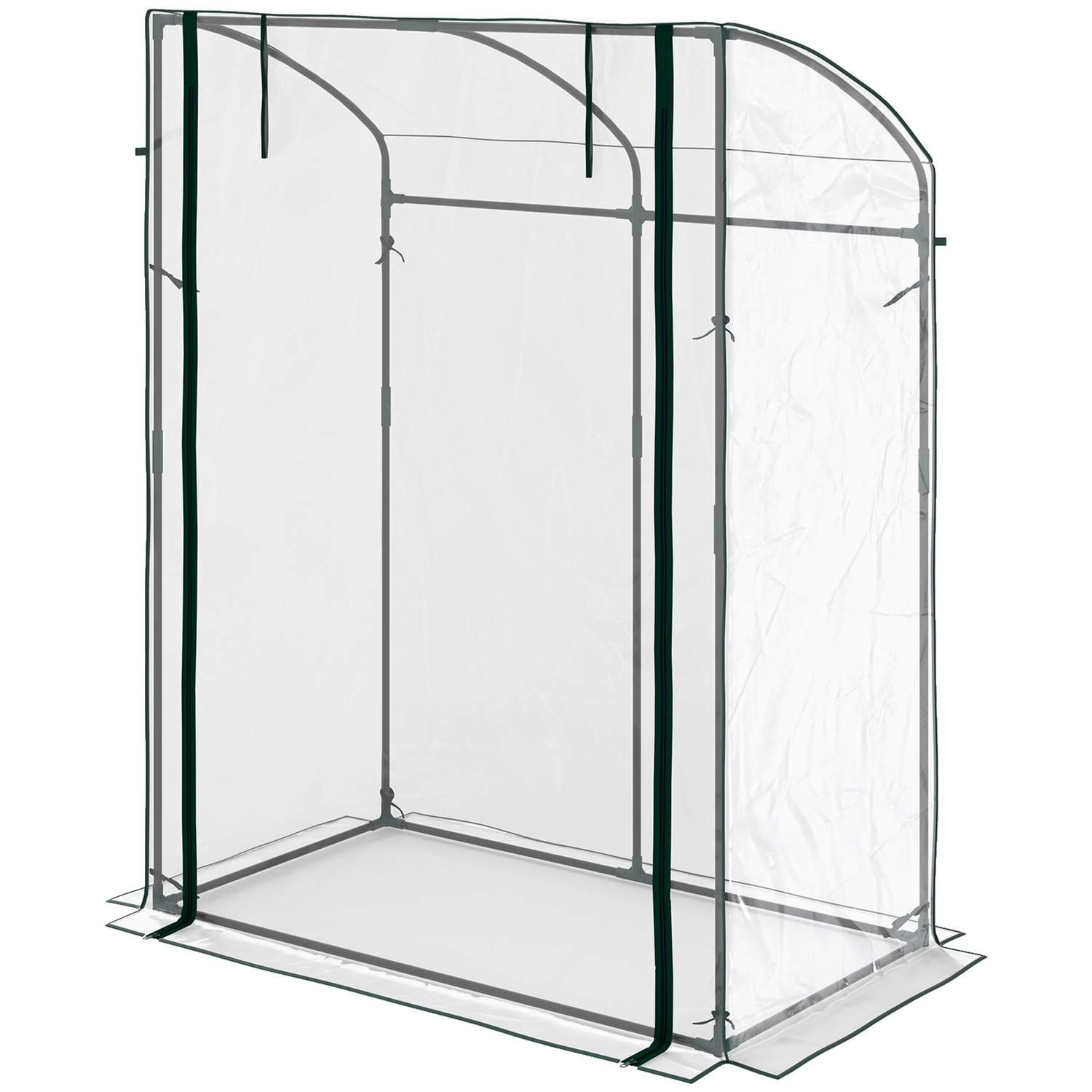 Kasvihuone ovella, kaareva katto, talvenkestävä, foliokasvihuone terästä, kasvihuone parvekkeelle, puutarha, tomaattitalo 128 x