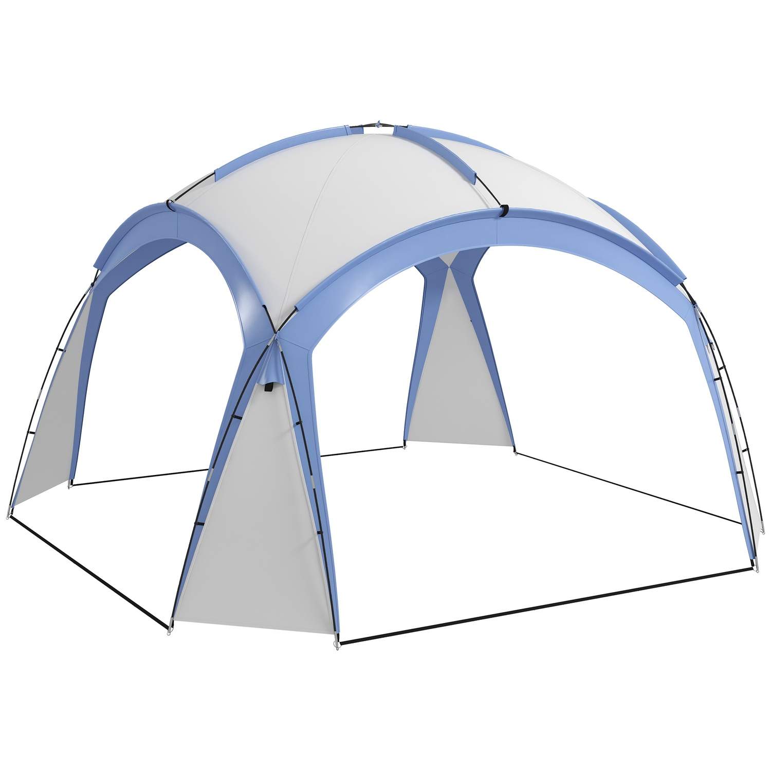 Event Shelter 3,5 x 3,5 m lysthus med krogdør Vandafvisende vintertæt havepavillon festtelt Solafskærmning til camping, havefest