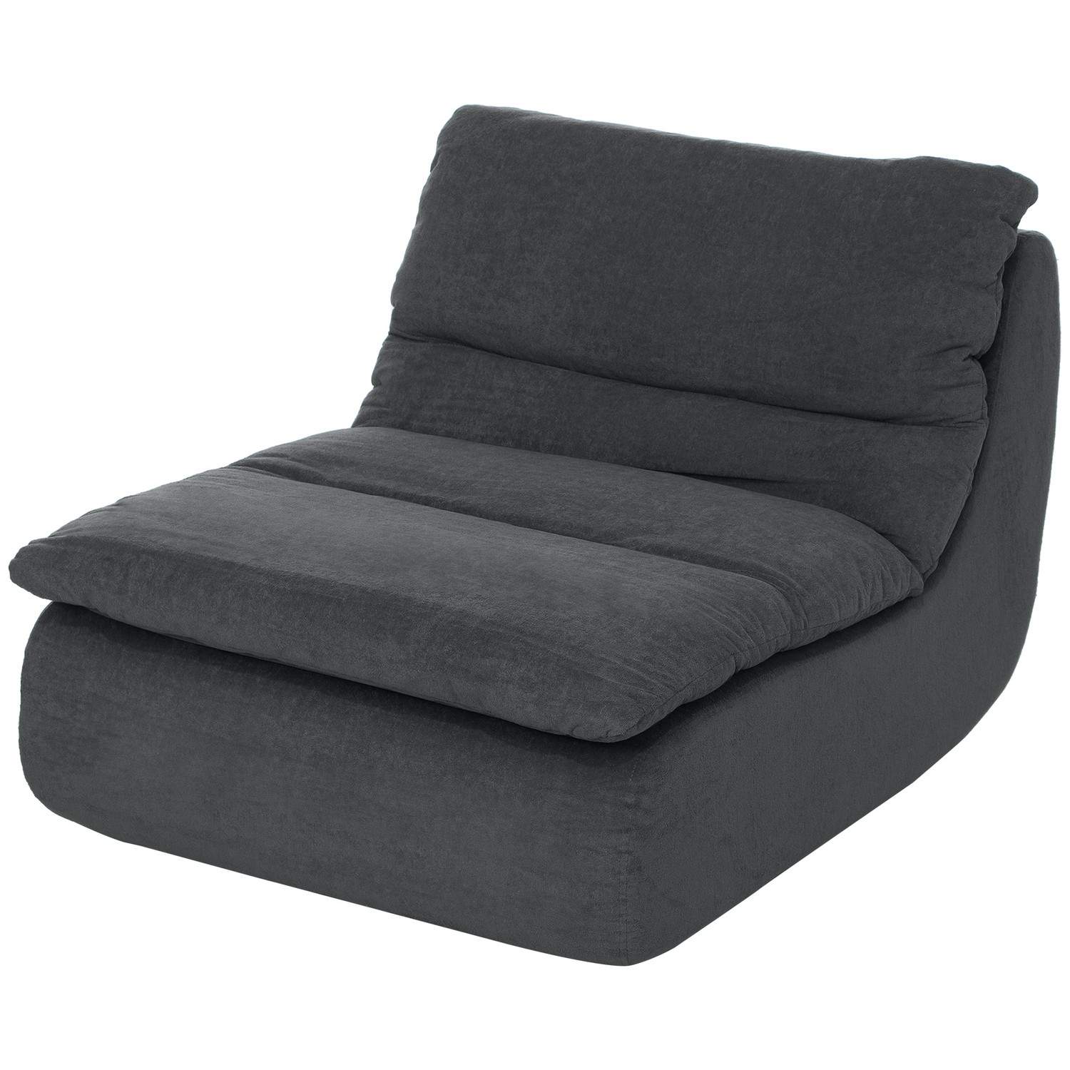 Gulvstol med Ultra-High Density Foam i ét stykke, Gulvstol Lazy Sofa med vaskbart betræk Meditationsstol Relax-stol til hjemmet,
