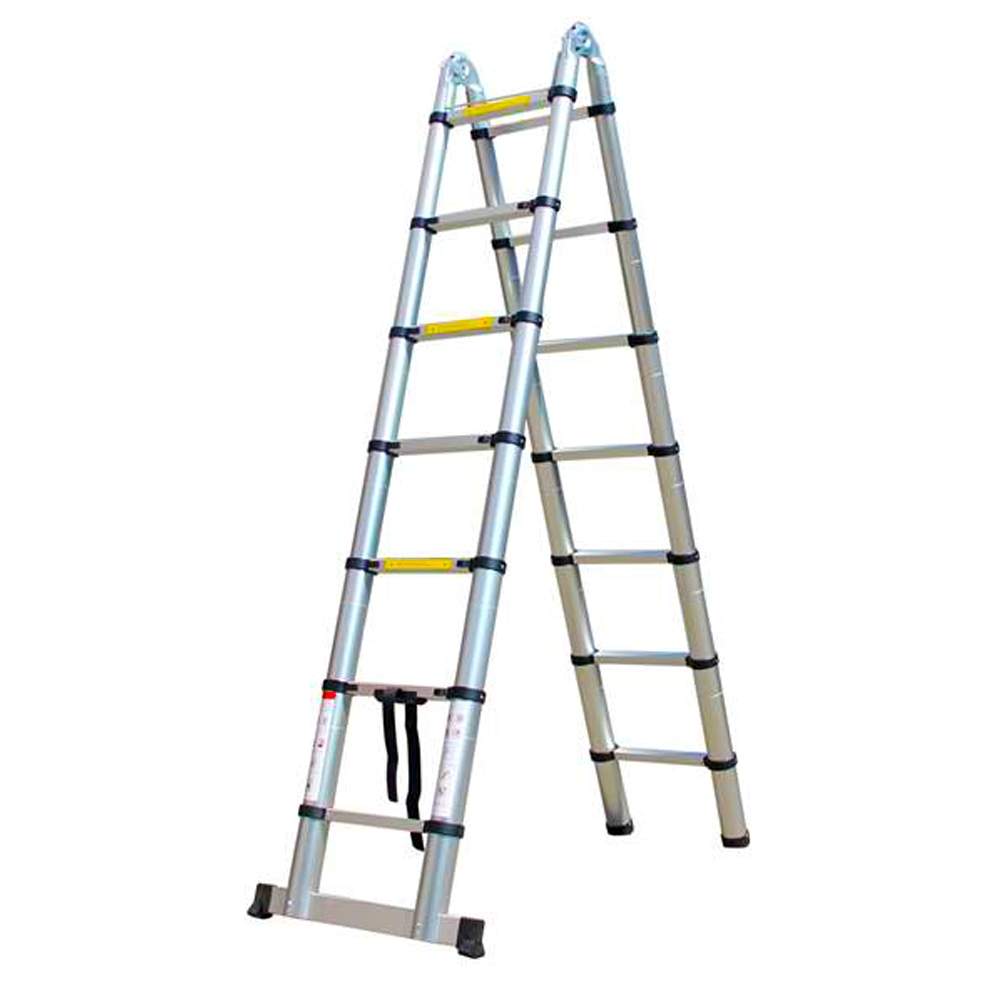 Herzberg HG-5560: Teleskopstige i aluminium, som kan trækkes tilbage - 5,60 M