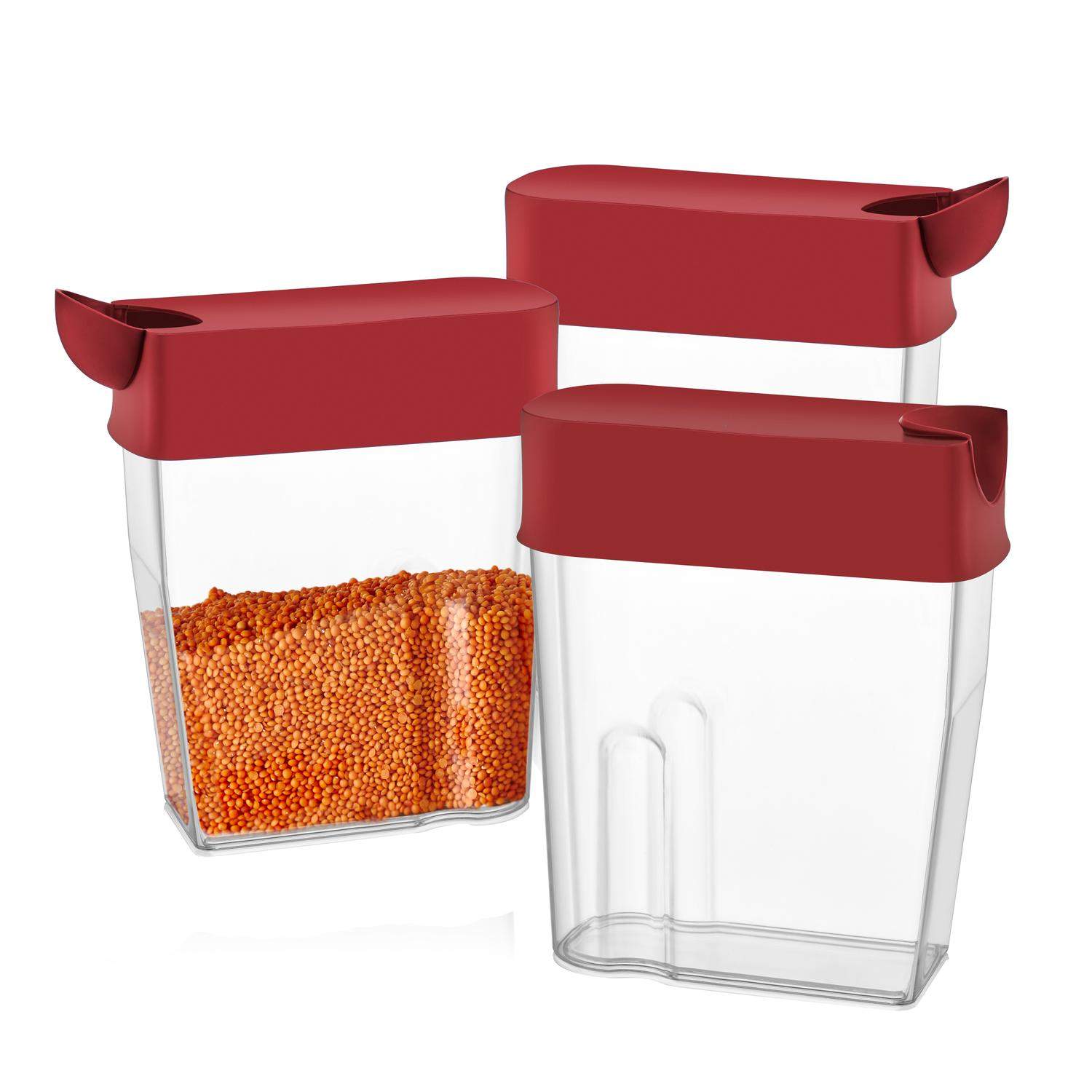 Herzberg 3-delt Floopy Saver Box Sæt Rød