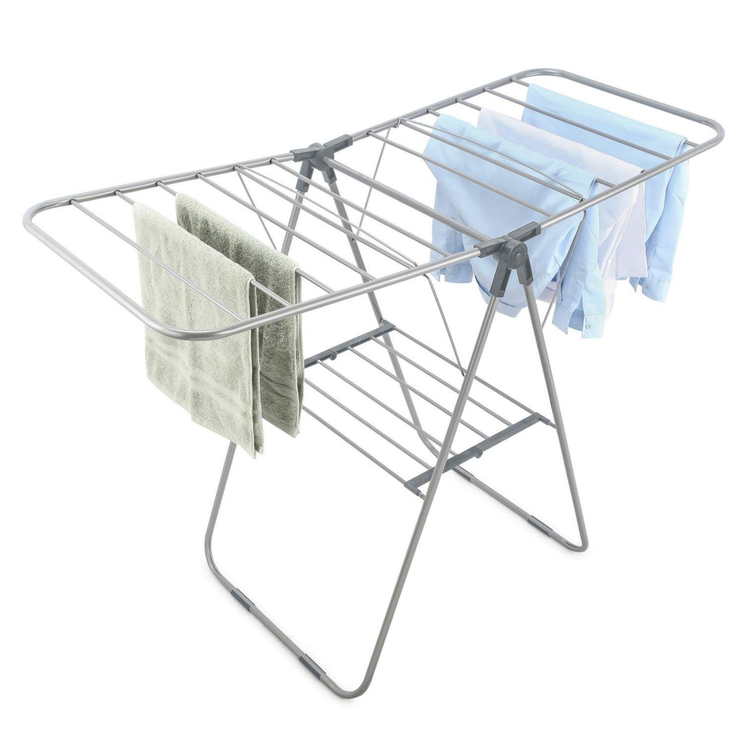 Herzberg HG-04494: 2-lags foldestål tørrestativ