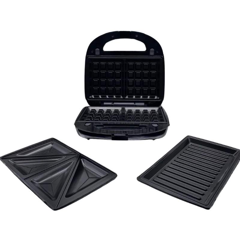 Eisenbach HW-1880: 3-i-1 sandwichpresse, vaffel, grillmaskine - 1000W