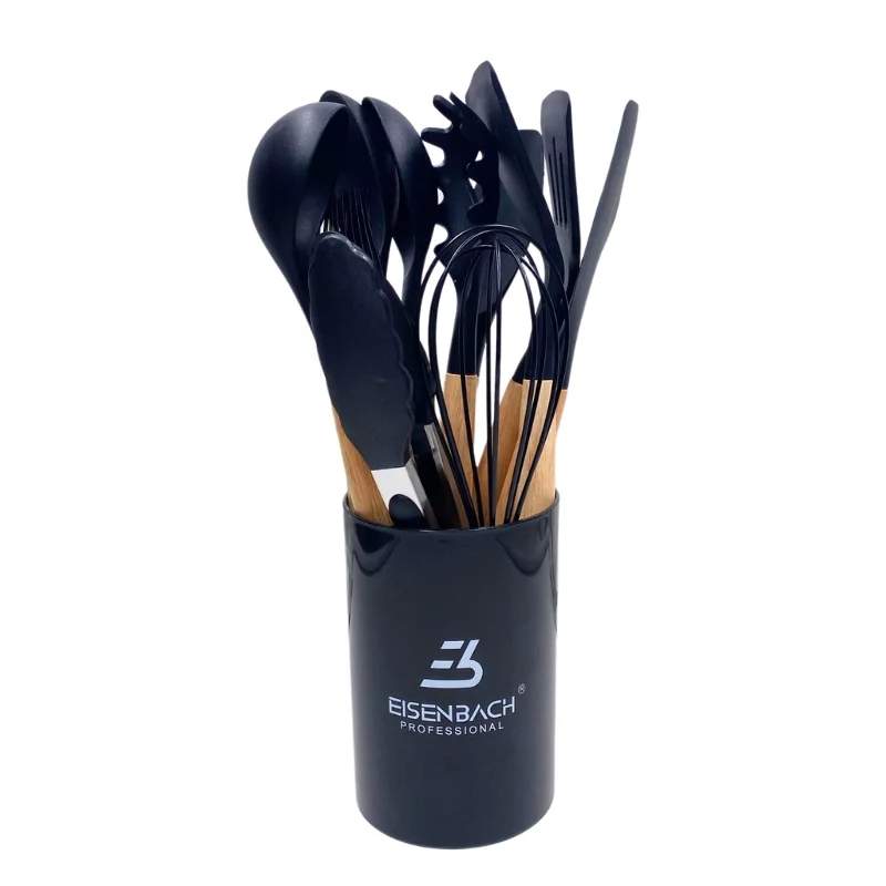 EisenbachA0022: 12-delt køkkenredskabssæt - træ